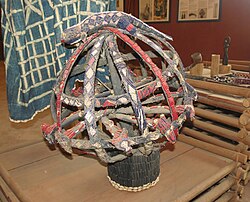 Traditional headgear in the Mankon Palace Museum